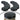 Case of 30 12 Packs of Black Wide-Mouth Mason Jar Lids